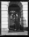 Grace Coolidge and bird. White House, Washington, D.C. LCCN2016892895.jpg