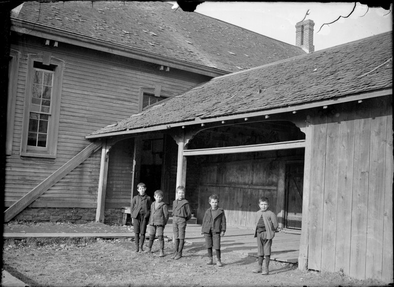 File:Group of boys by school (I0012962).tif