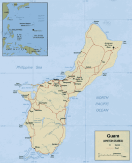 Mapa da Guam / Guame