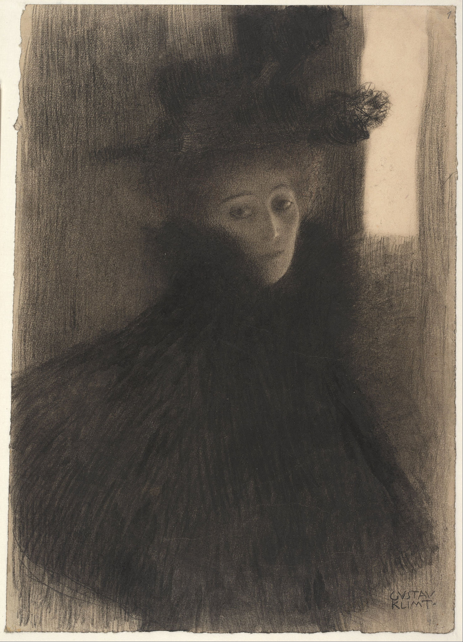 File:Gustav Klimt - Portrait of a Lady with Cape and Hat, 1897-1898 -  Google Art Project.jpg - Wikipedia