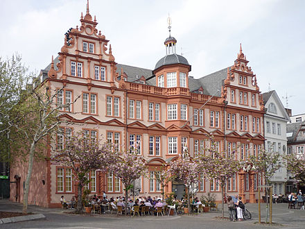 Mainz: Gutenberg Museum - house Zum Römischen Kaiser