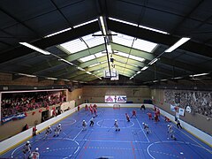 Le gymnase lors du match retour de la finale de roller hockey