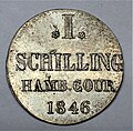 Hamburger Schilling von 1846, Wertseite