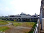 千葉ニュータウン中央駅付近。ここに成田新幹線開業時に新駅建設が予定された。2006年撮影