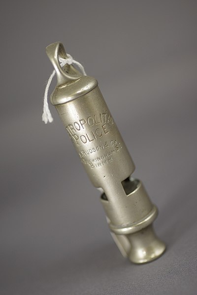 File:Hudsons Police whistle 84 Buckingham Street c1883-1884 (13187103843).jpg