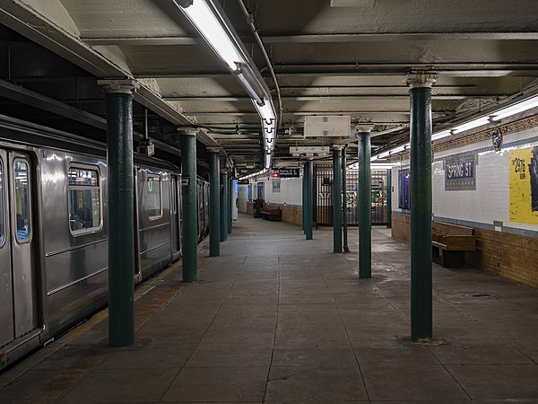 View of northbound platform