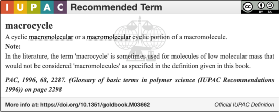IUPAC definition for macrocycle in polymer chemistry IUPAC definition for macrocycle in polymer chemistry.png