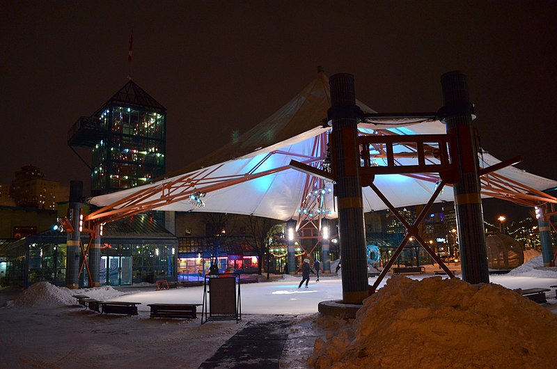 File:Ice skating under the canopy at The Forks, in Winnipeg Manitoba.JPG