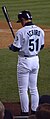 Ichiro Suzuki prepares for the bat