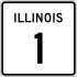 Illinois Route 1 Markierung