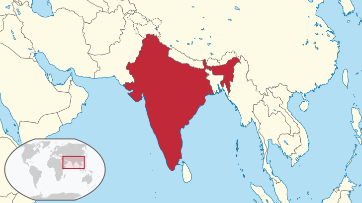 File:India in its region (undisputed).svg