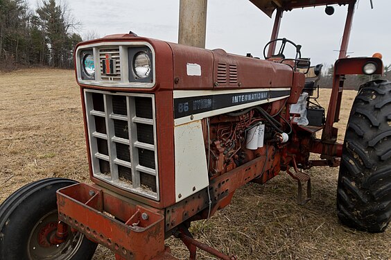 International Harvester "86 Hydro" Tractor in a field near Gardner, Massachusetts, USA.