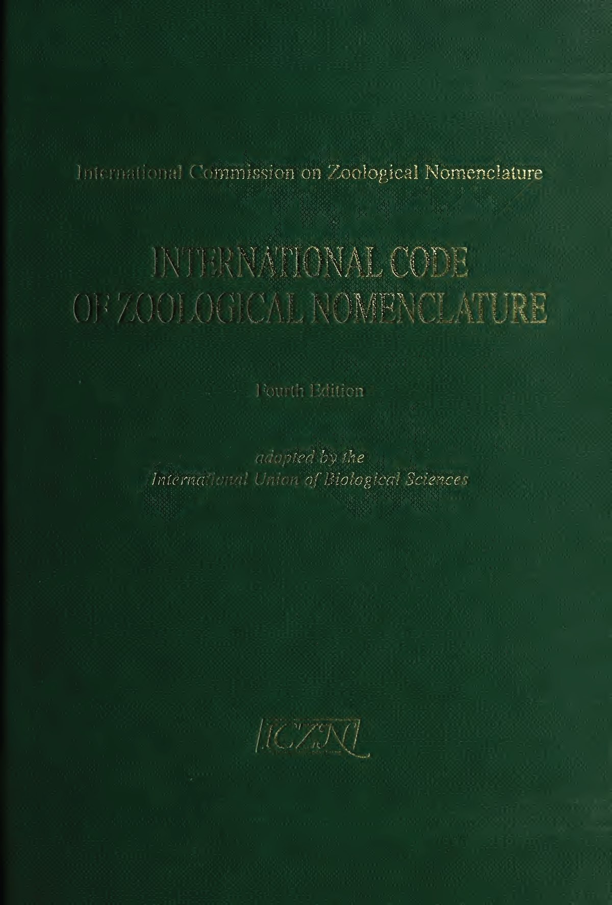 International Code of Zoological Nomenclature - Wikipedia