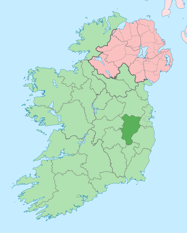 Poziția regiunii Contae Chill Dara  County Kildare  Comitatul Kildare