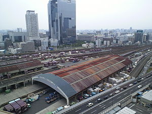 梅田貨物駅 新3号貨物ホーム外観