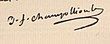 signature de Jean-François Champollion
