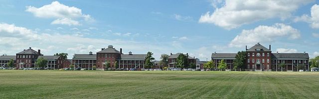 Jefferson Barracks Red Brick Barrack Buildings.