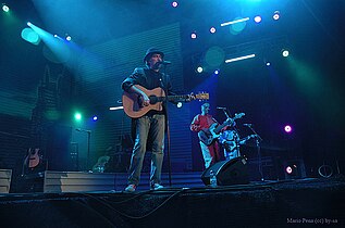 Joaquín Sabina durante un concierto, 2006