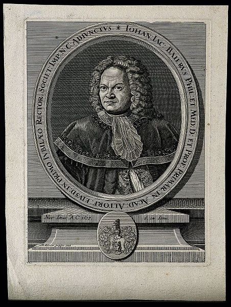 File:Johann Jakob Baier. Engraving by M. Rösler, 1728. Wellcome V0000297.jpg