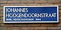 Johannes Hoogendoornstraat te Haarlem