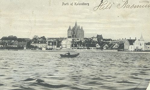 Houget eller Hærvigen, foto 1900-13 taget fra Gisseløre mod byen