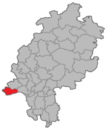 Location of the District Court of Rüdesheim in Hesse