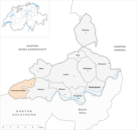 Locatie van Hauenstein-Ifenthal