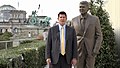 Keith Krach near Reagan statue Berlin 2020.jpg