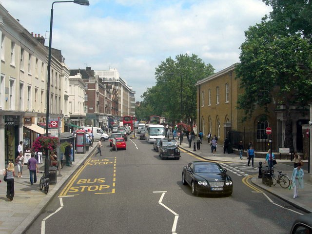 King's Road, looking east towards Sloane Square