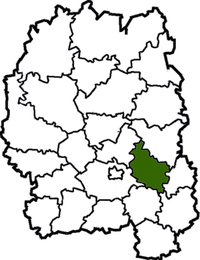 Карастышаўскі раён на мапе