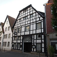 Vakwerkhuis Roggenmarkt Lünen, bouwjaar 1600