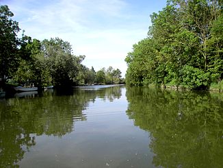 Der Fluss knapp vor der Mündung