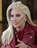 Lady Gaga, Best Original Music co-winner Lady Gaga interview 2016.jpg