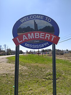 Lambert, Mississippi Town in Mississippi, United States