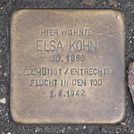 Landshut Stolperstein Kohn, Elsa.jpg
