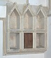 13th century aumbry in the chancel