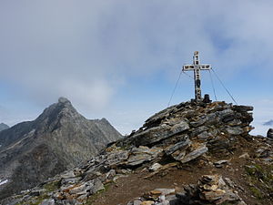 View from the summit to the north to the Blessachkopf (3050 m)