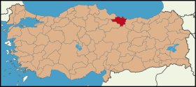 Localisation de Ordu (province)