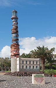 Lighthouse sculpture San Agustin Gran Canaria