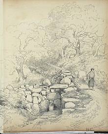 Peter's Well drawn by Henry Harris Lines in 1872 or 1873