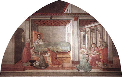 Birth of St. John the Baptist. Lippi, prato, nascita del battista e imposizione del nome.jpg