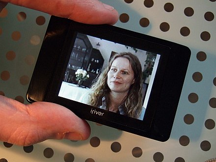 Live DMB broadcast on an iriver device during trials in Munich, Germany (2007)