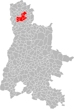 Lage der CC du Pays de l’Herbasse im Département Drôme