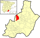 Расположение муниципалитета Серон на карте провинции