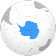 Карта, показывающая месторасположение Антарктиды