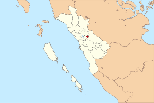 Location within West Sumatra