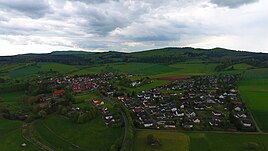 Aerial view of Oberaula Hausen