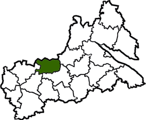 Лысянский район на карте