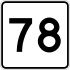 Route 78-Markierung