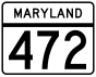 Мэриленд 472 маршрут маркері